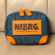 Nini M Denim Fabric portable pouch