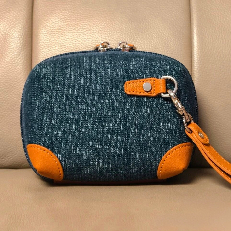 Nini M Denim Fabric portable pouch