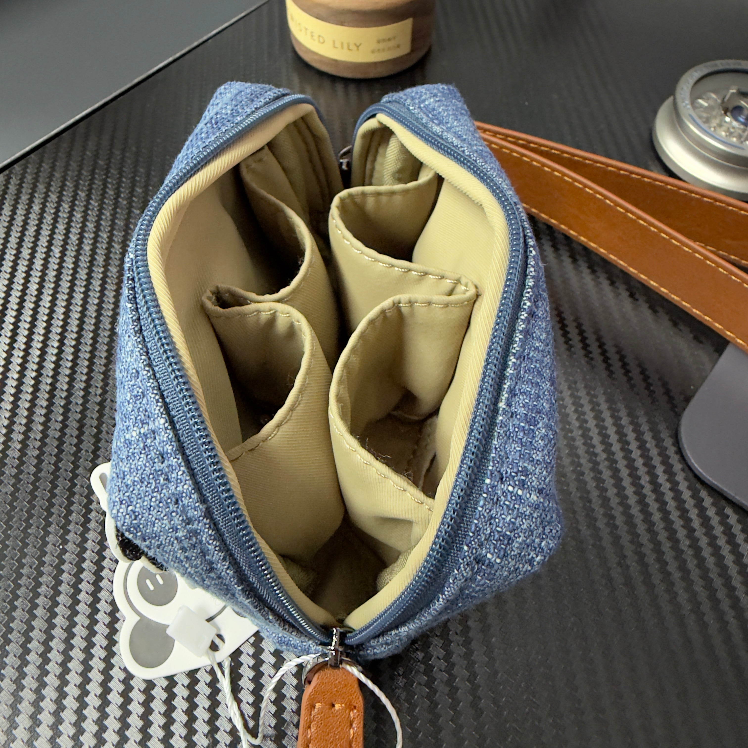 Nini S Denim Fabric portable pouch