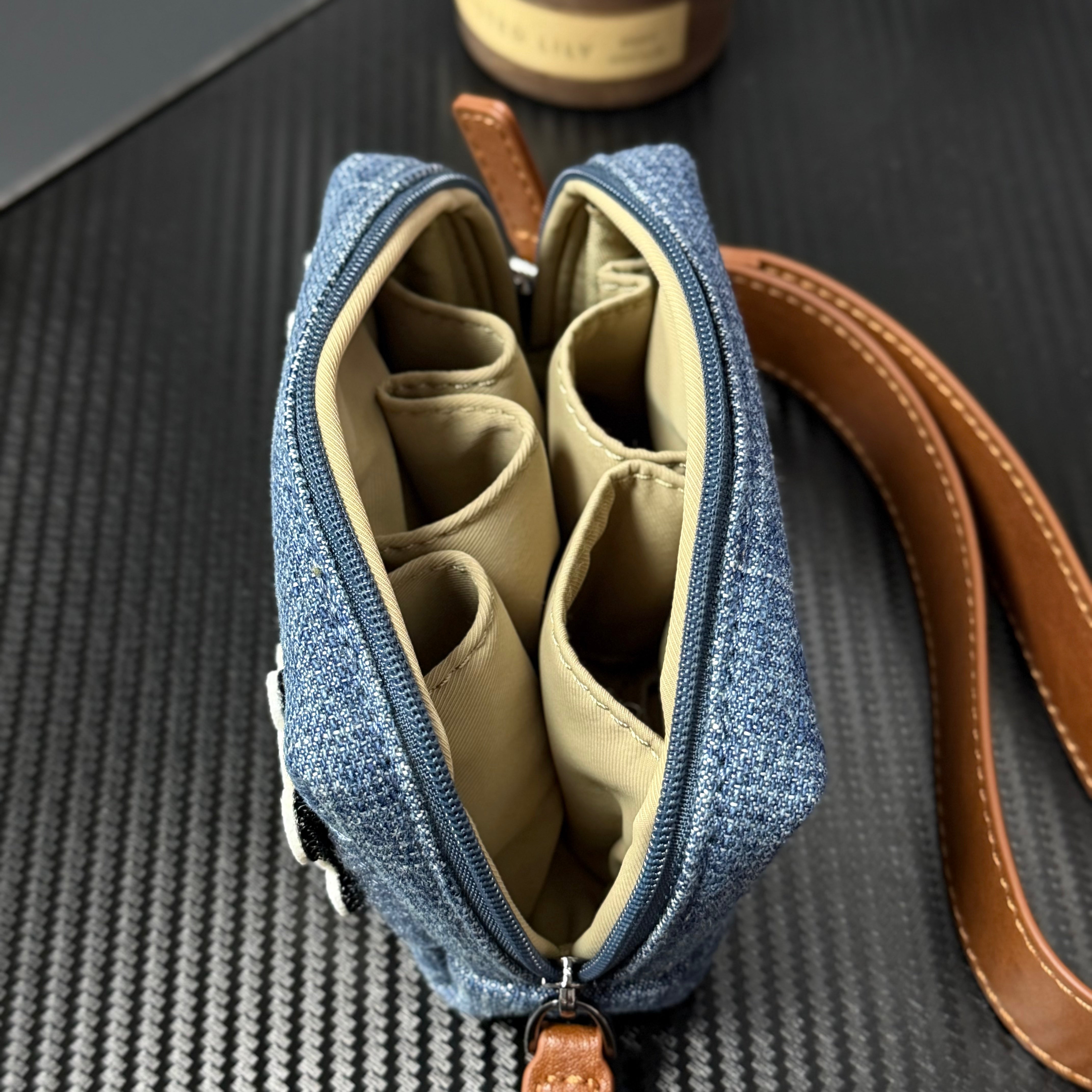 Nini S Denim Fabric portable pouch